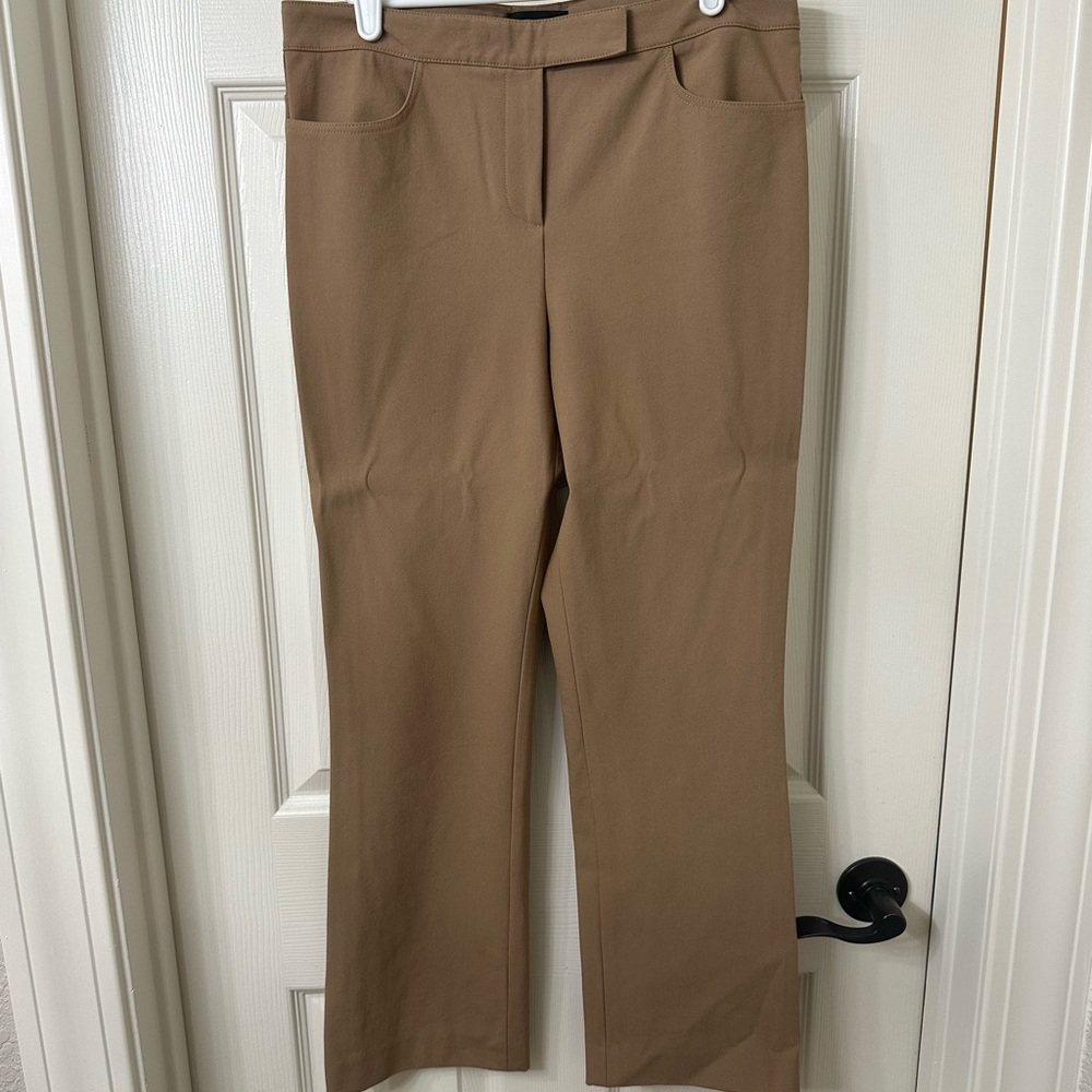 Theory Tan Straight Leg Women's Pants